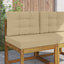 Udendørs Sofa Pude 2 pcs Beige Polyester