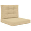 Udendørs Sofa Pude 2 pcs Beige Polyester