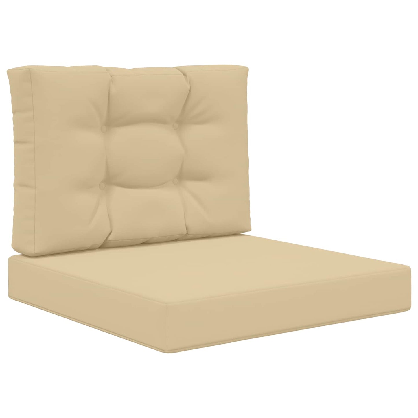 Udendørs Sofa Pude 2 pcs Beige Polyester