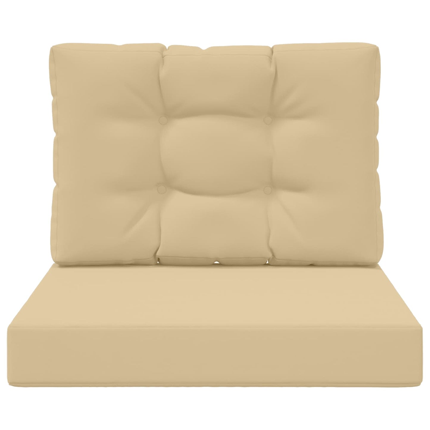 Udendørs Sofa Pude 2 pcs Beige Polyester