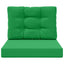 Udendørs Sofa Pude 2 pcs Grøn Polyester
