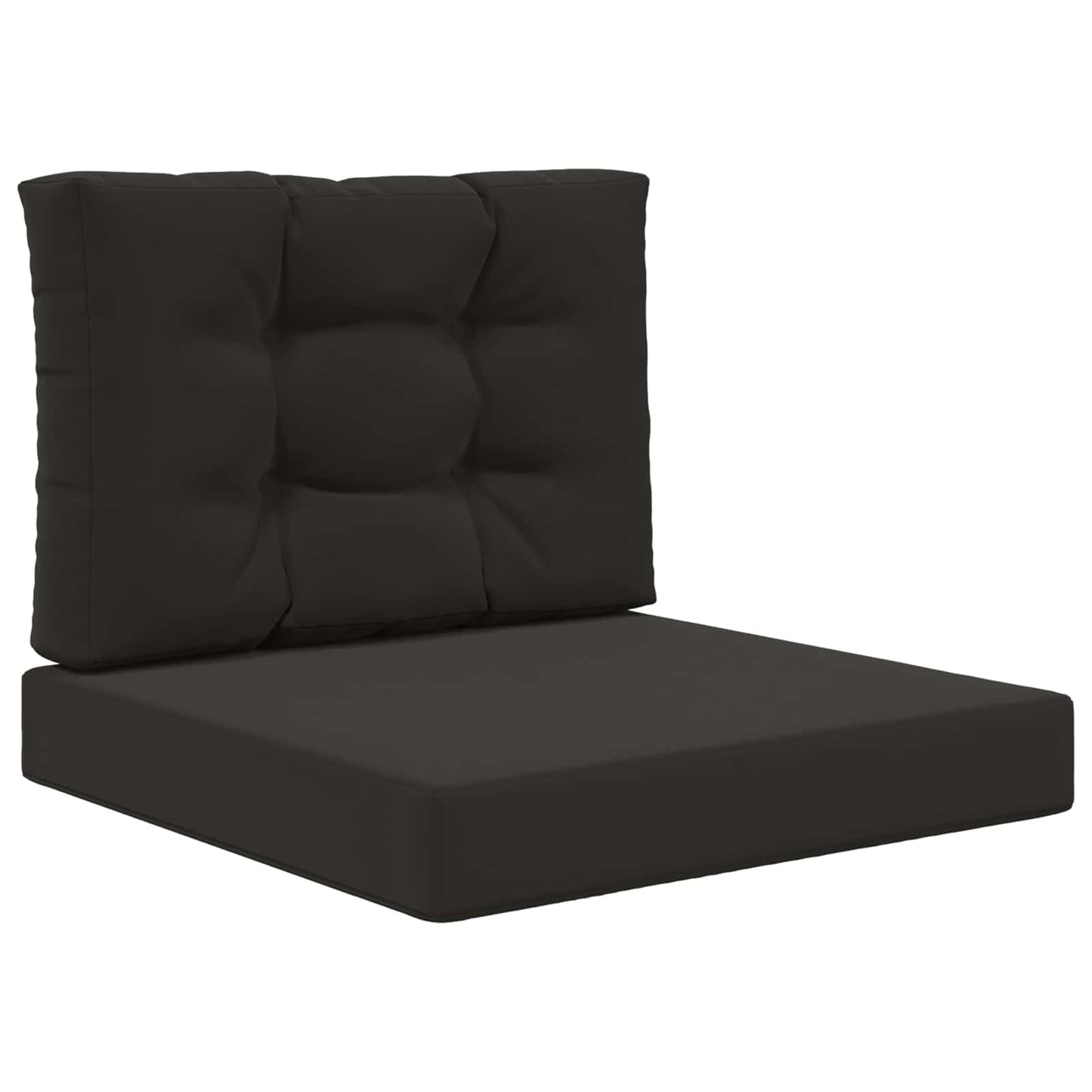 Udendørs Sofa Pude 2 pcs Sort Polyester