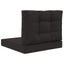 Udendørs Sofa Pude 2 pcs Sort Polyester