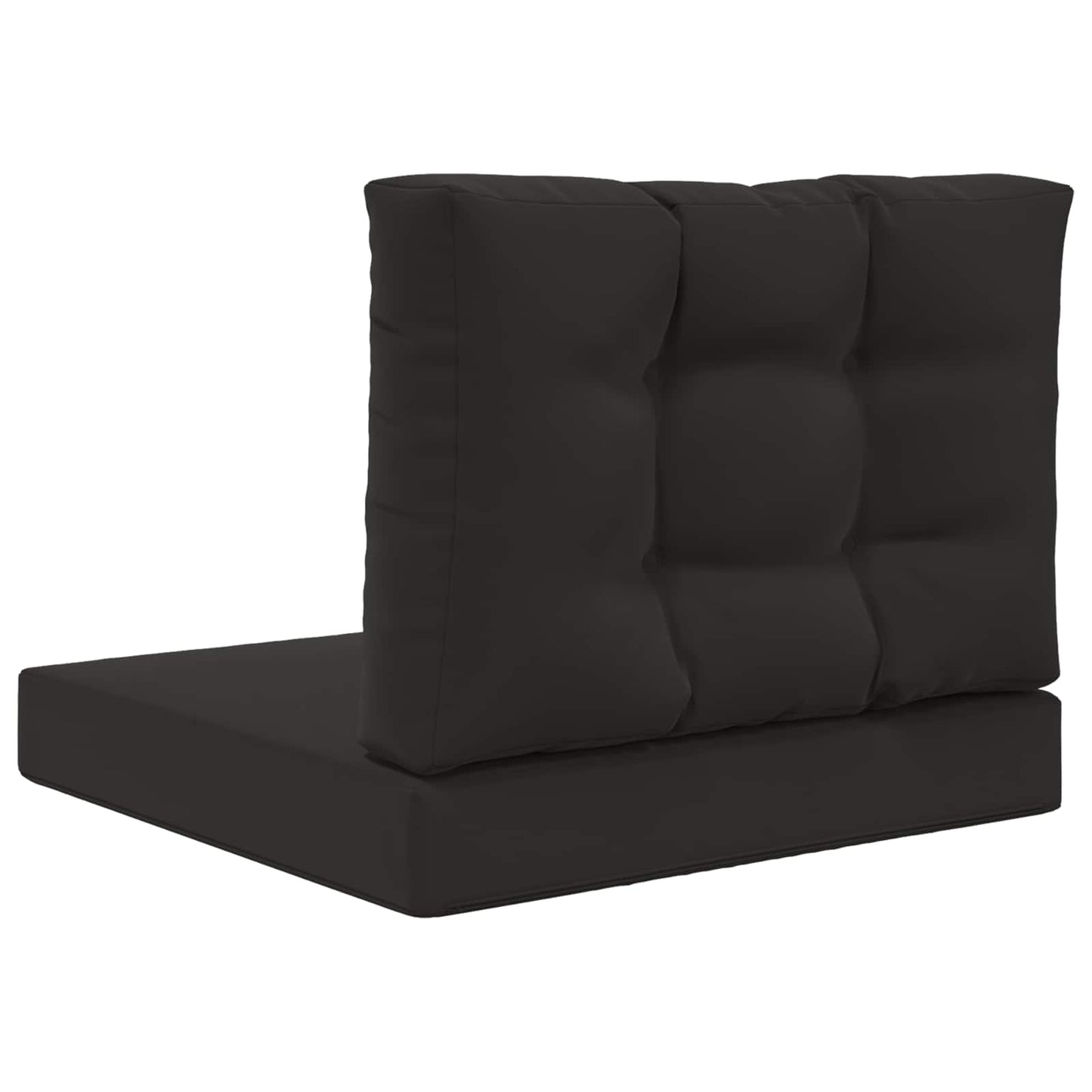 Udendørs Sofa Pude 2 pcs Sort Polyester