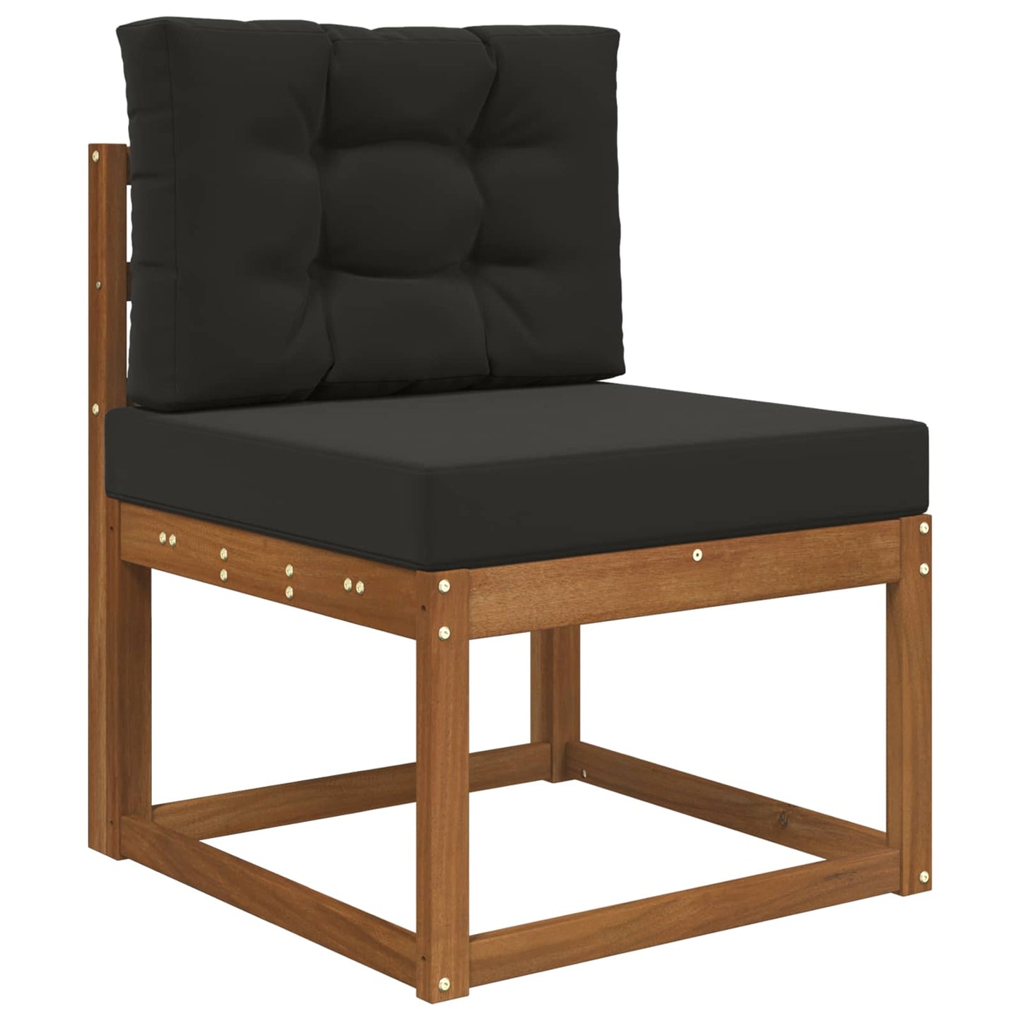 Udendørs Sofa Pude 2 pcs Sort Polyester