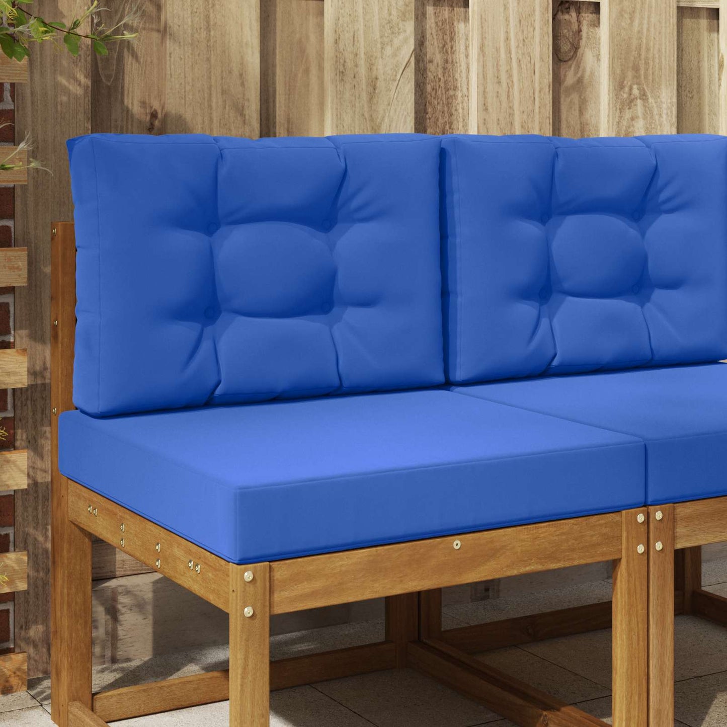 Udendørs Sofa Pude 2 pcs Kongelig blå Polyester