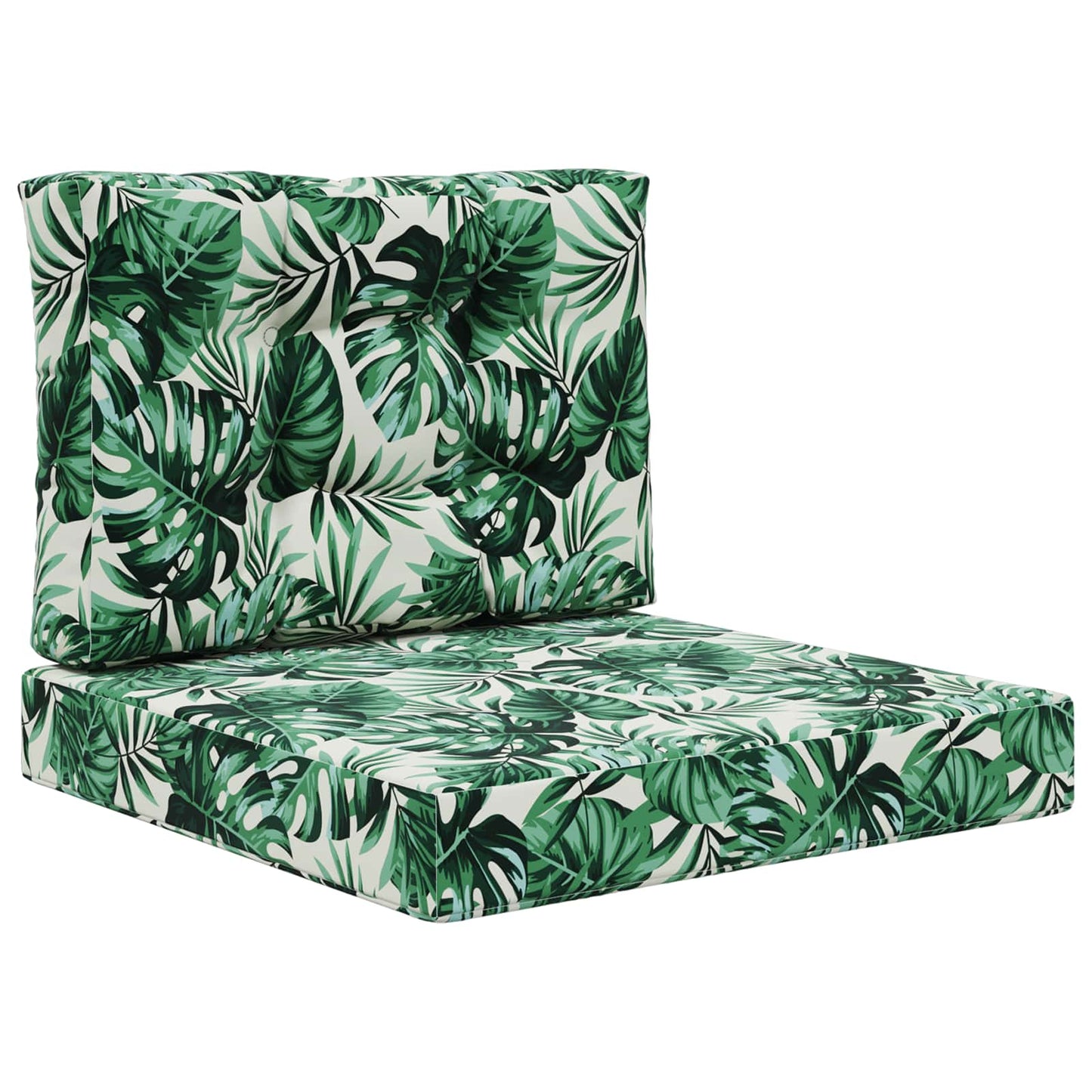 Udendørs Sofa Pude 2 pcs Bladmønster Polyester