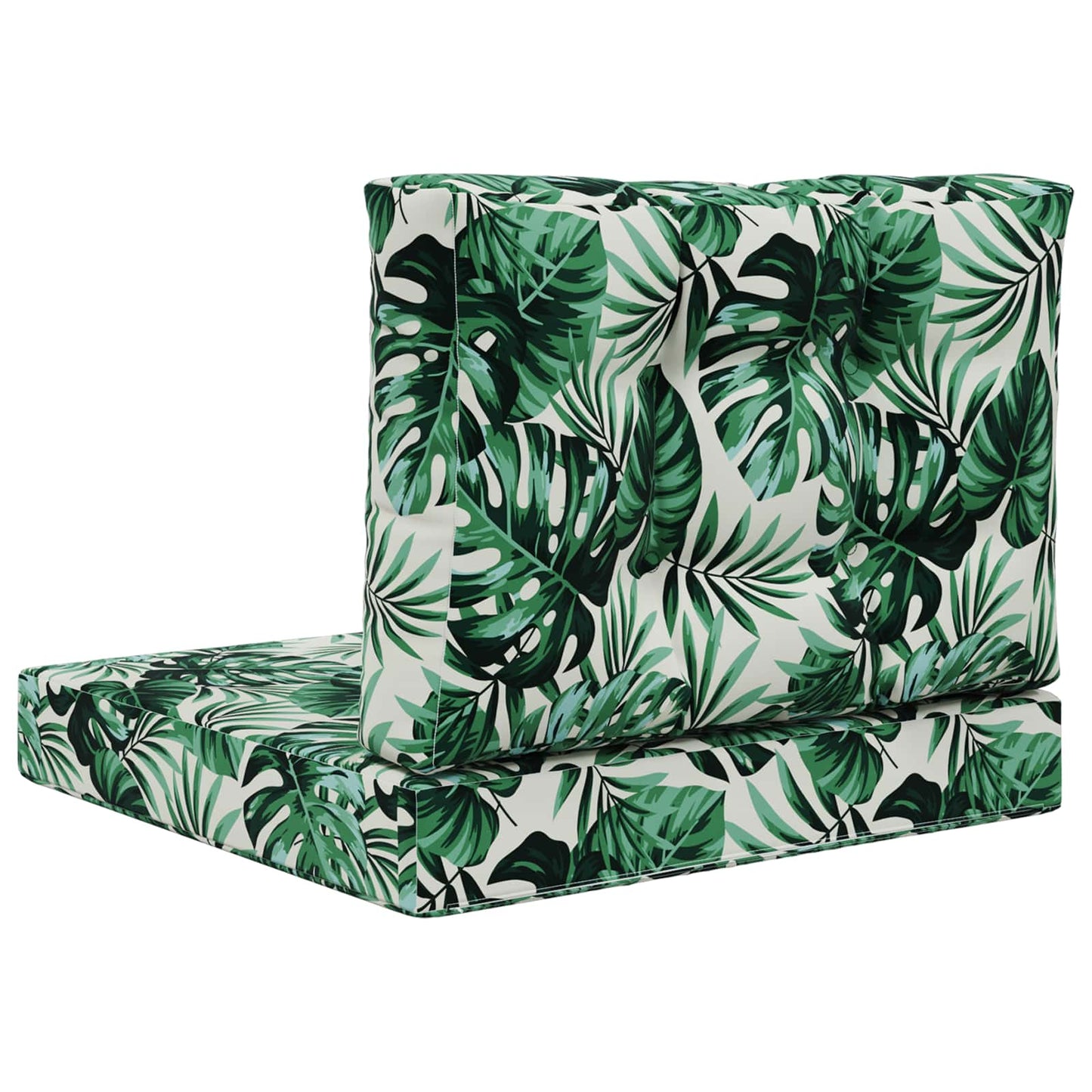 Udendørs Sofa Pude 2 pcs Bladmønster Polyester