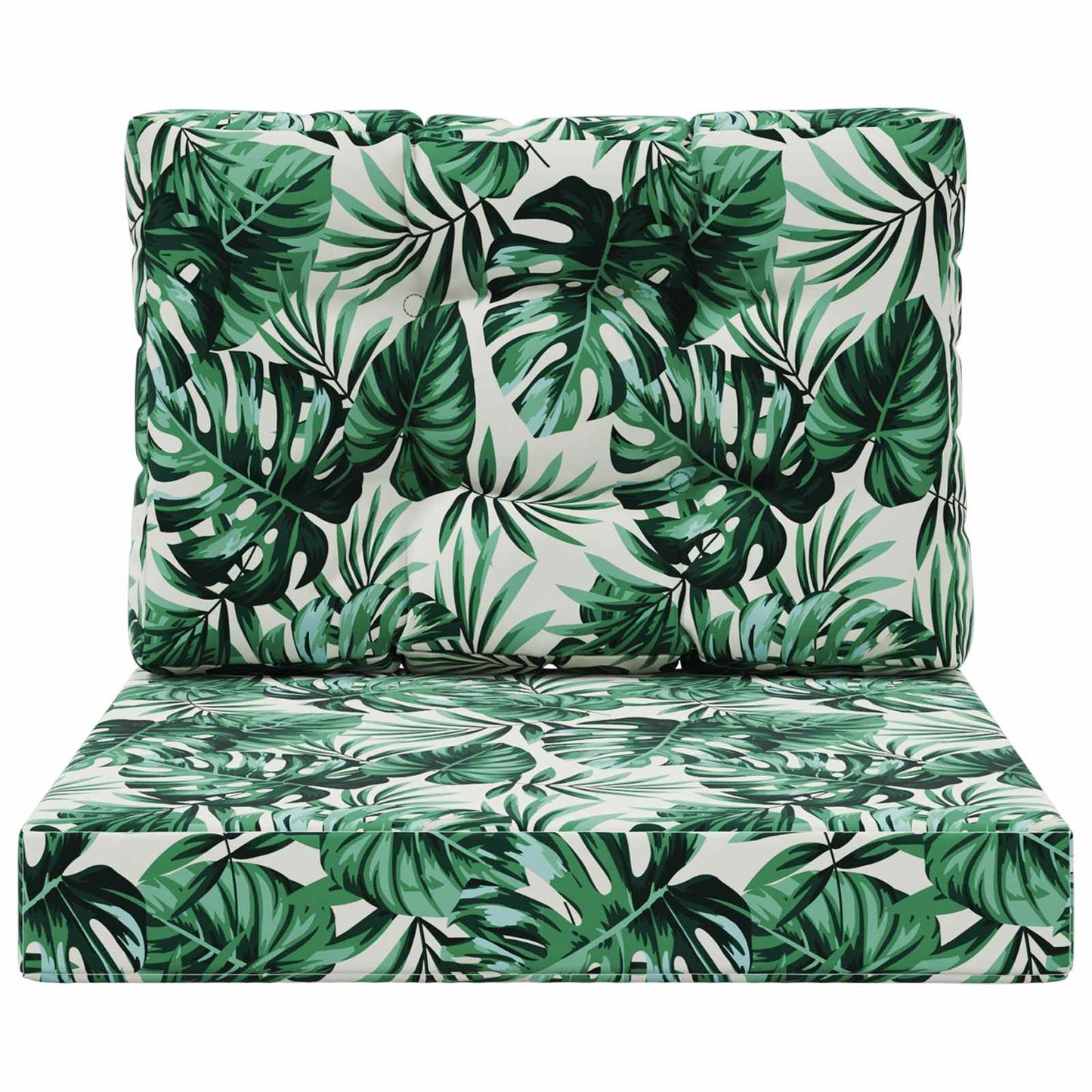 Udendørs Sofa Pude 2 pcs Bladmønster Polyester