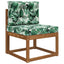 Udendørs Sofa Pude 2 pcs Bladmønster Polyester