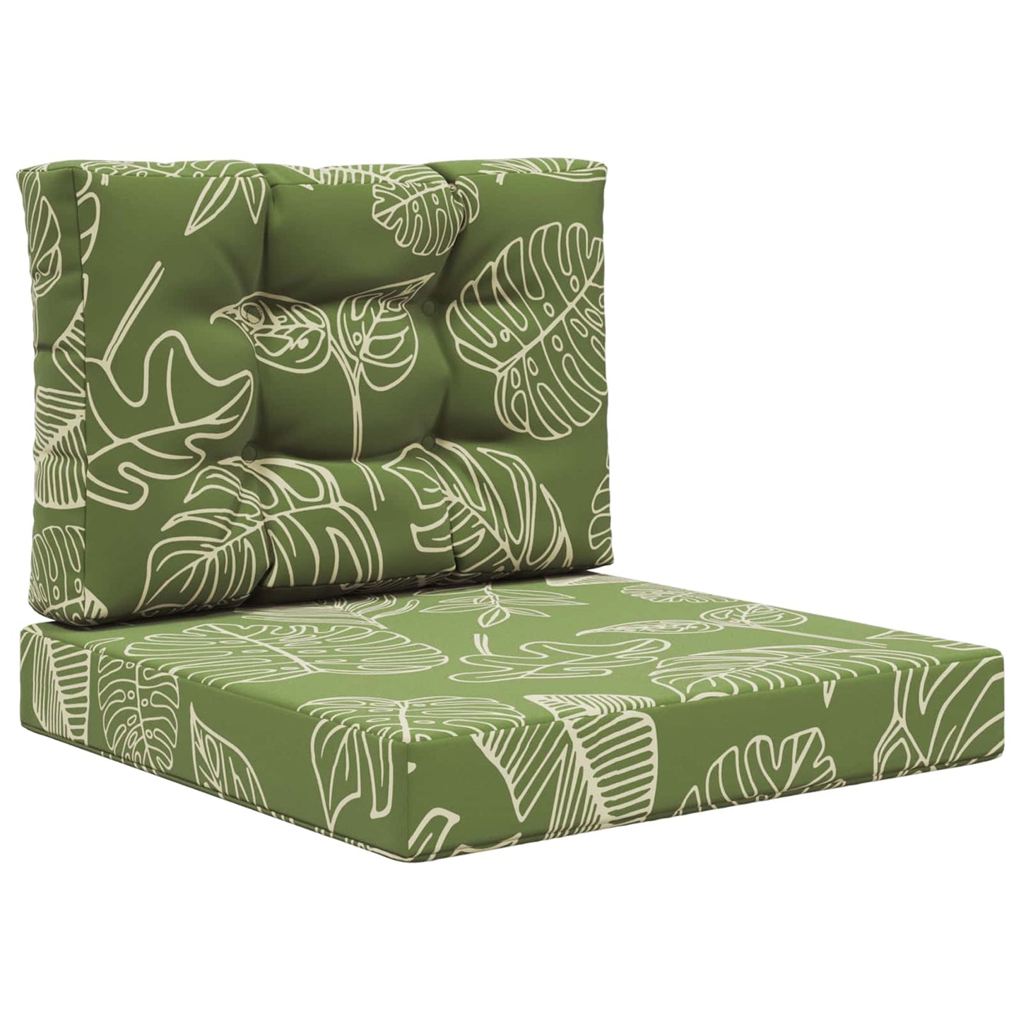 Udendørs Sofa Pude 2 pcs Bladdesign Polyester
