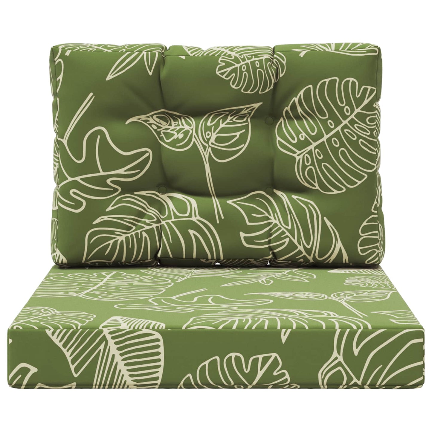 Udendørs Sofa Pude 2 pcs Bladdesign Polyester