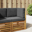 Udendørs Sofa Pude 3 pcs Antracit Polyester