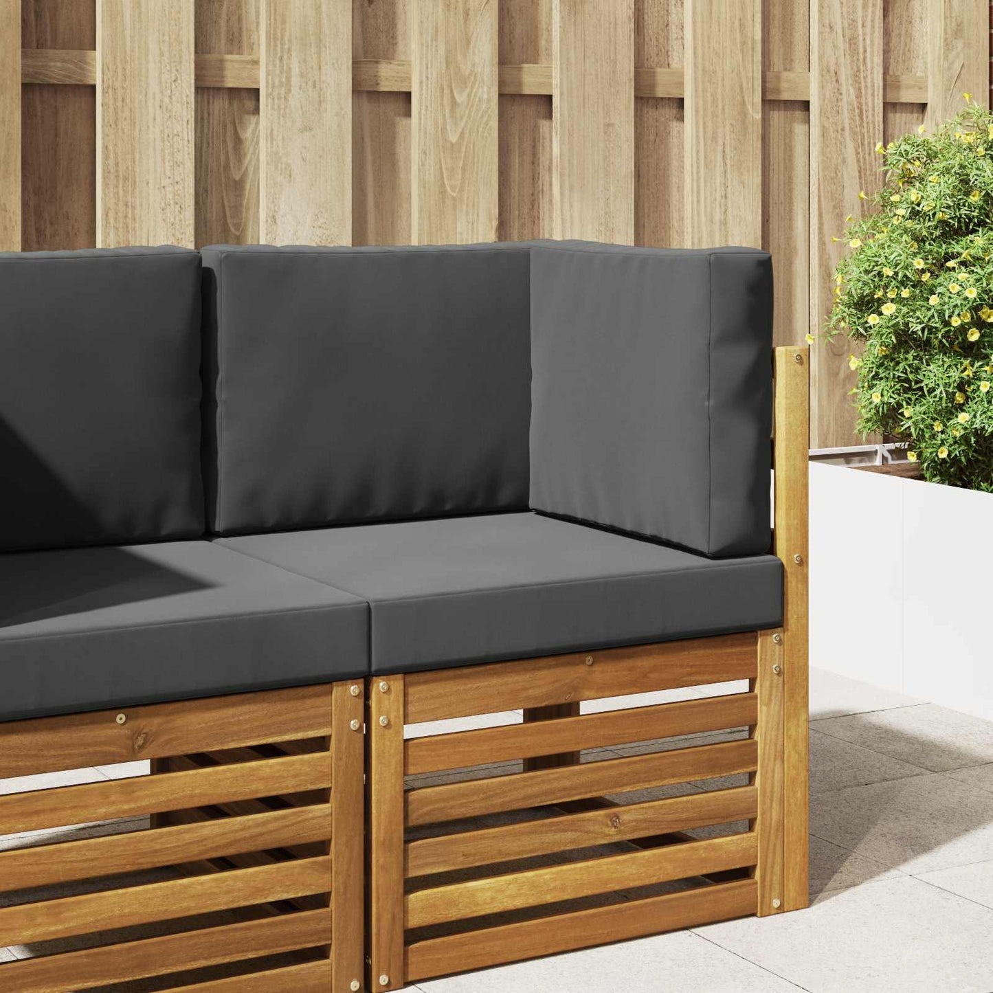 Udendørs Sofa Pude 3 pcs Antracit Polyester