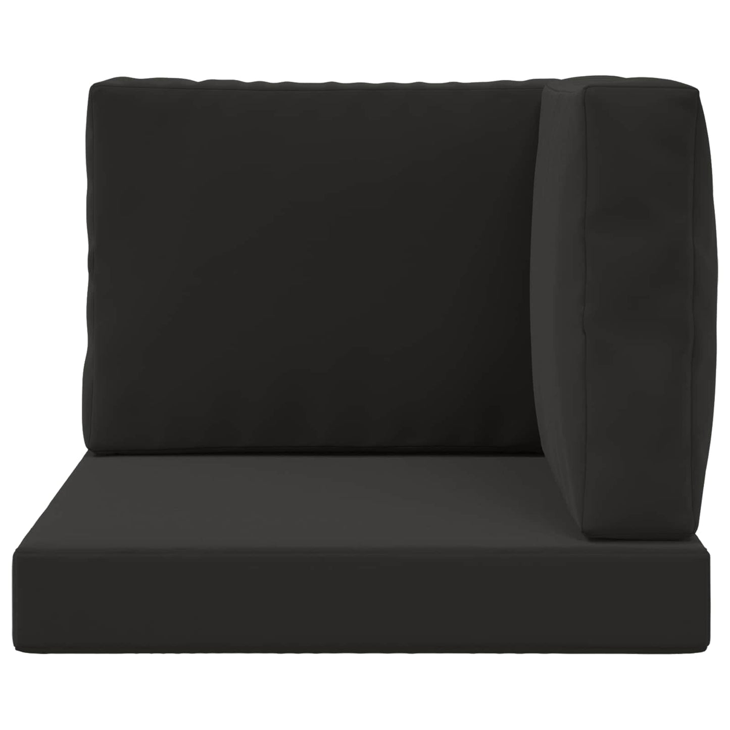Udendørs Sofa Pude 3 pcs Sort Polyester