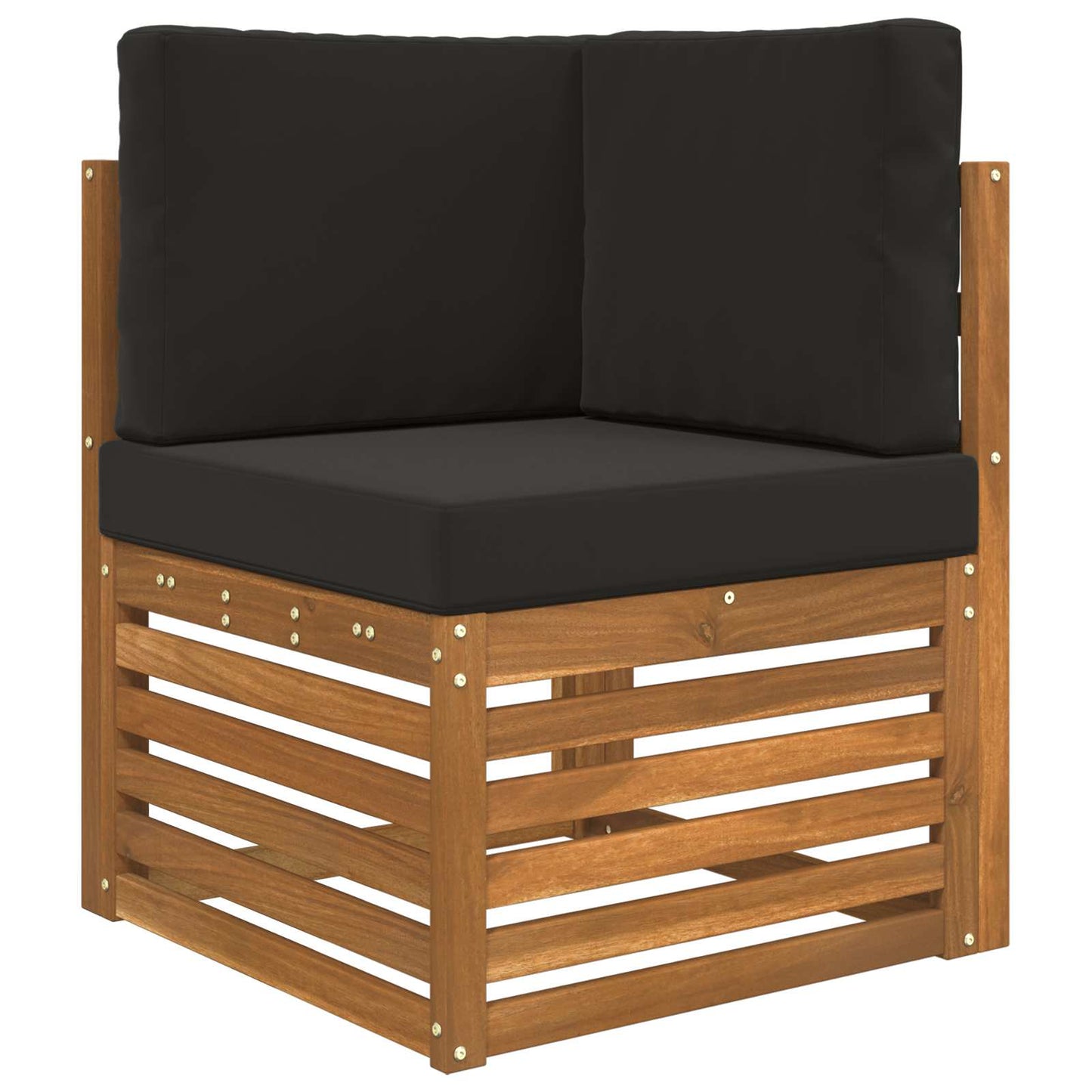Udendørs Sofa Pude 3 pcs Sort Polyester