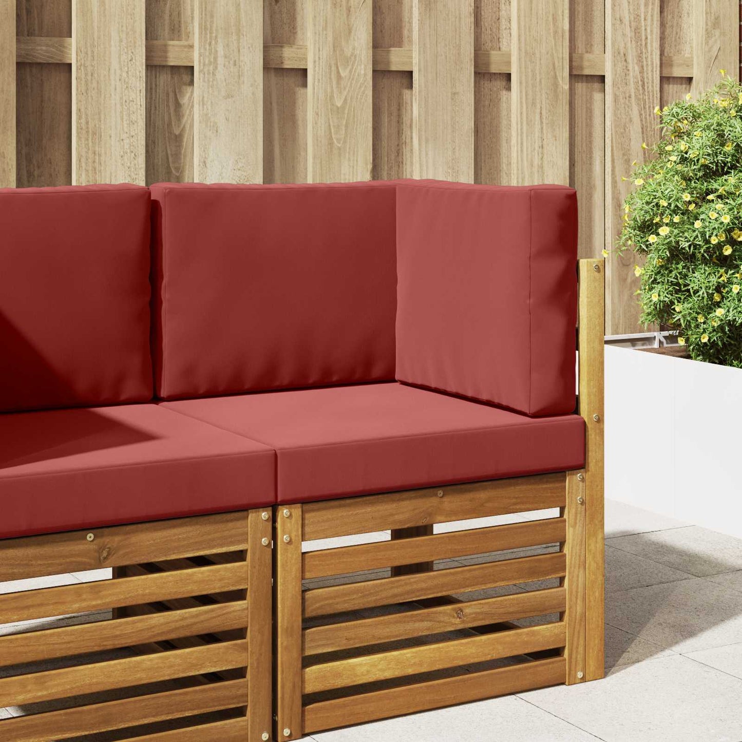Udendørs Sofa Pude 3 pcs Vinrød Polyester