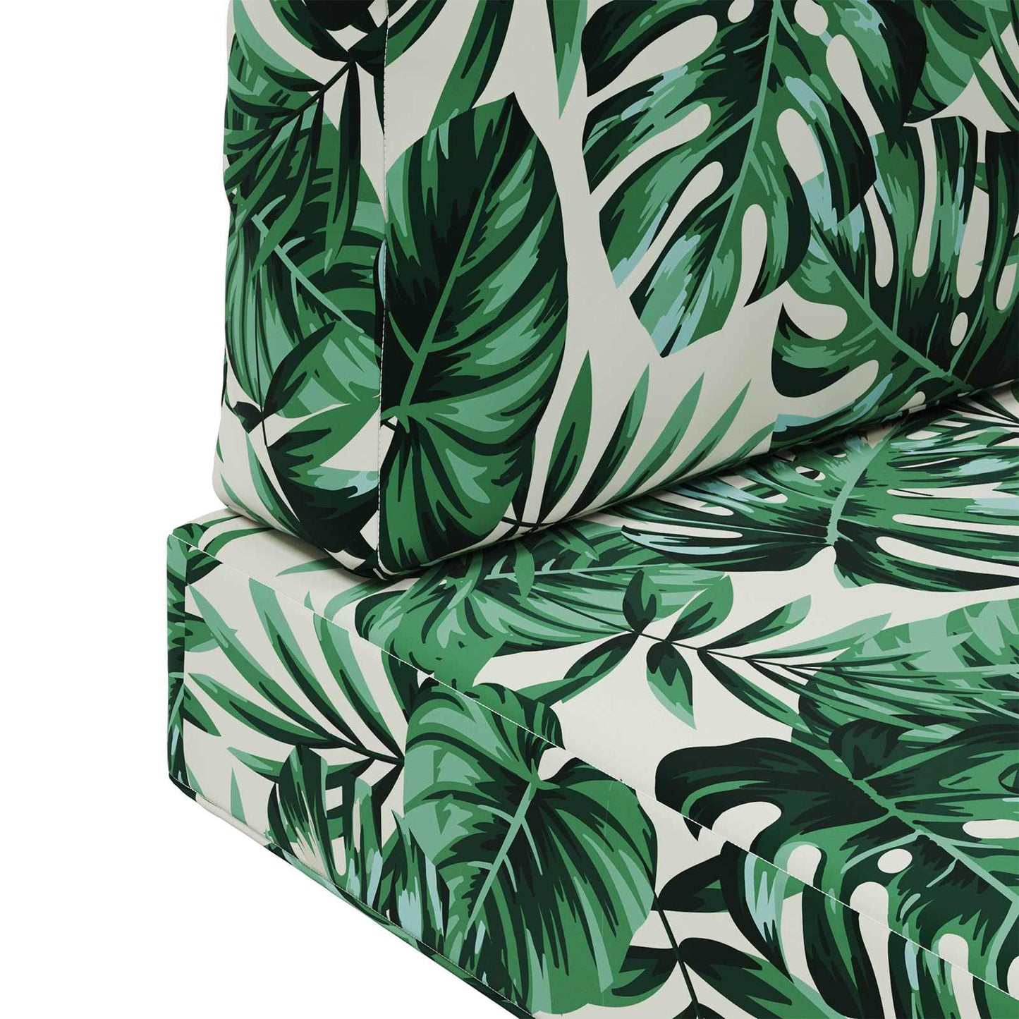 Udendørs Sofa Pude 3 pcs Bladmønster Polyester