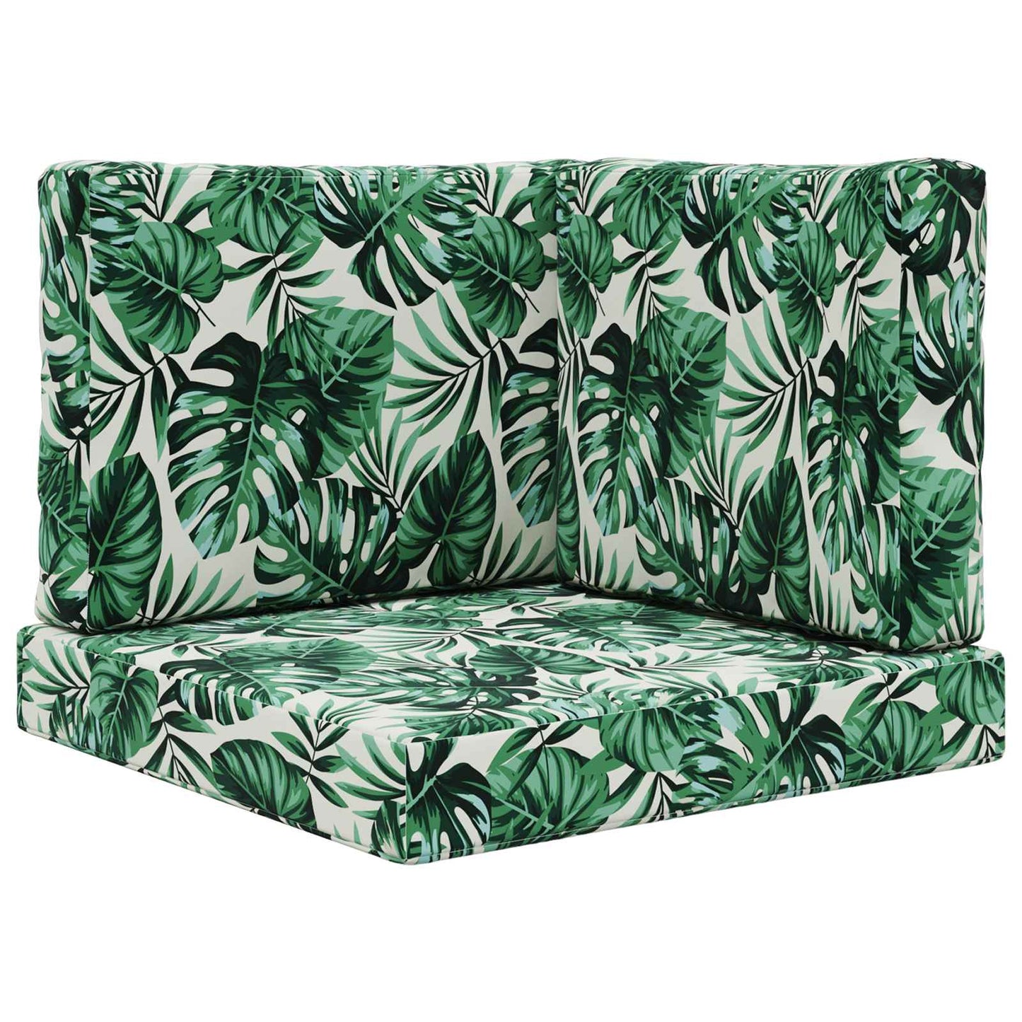 Udendørs Sofa Pude 3 pcs Bladmønster Polyester