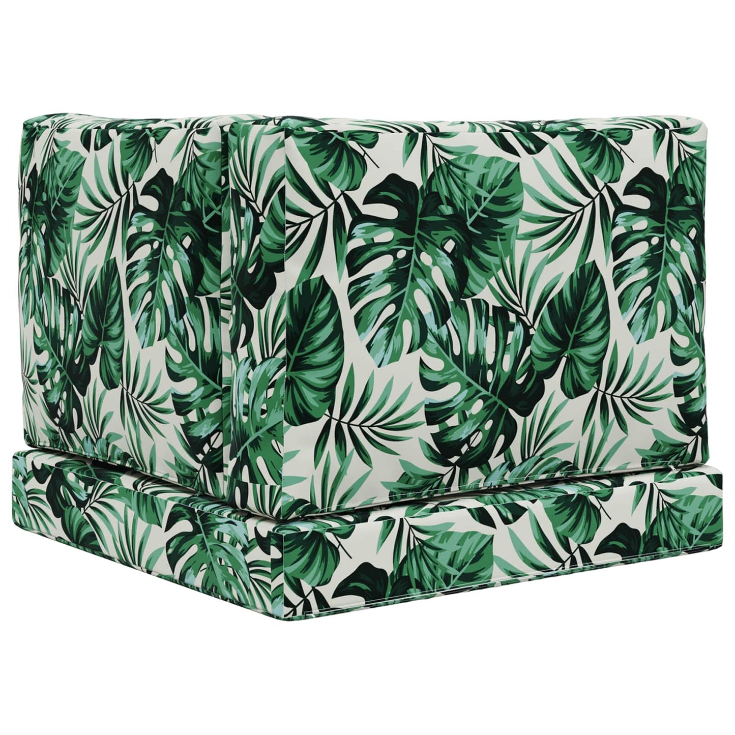 Udendørs Sofa Pude 3 pcs Bladmønster Polyester