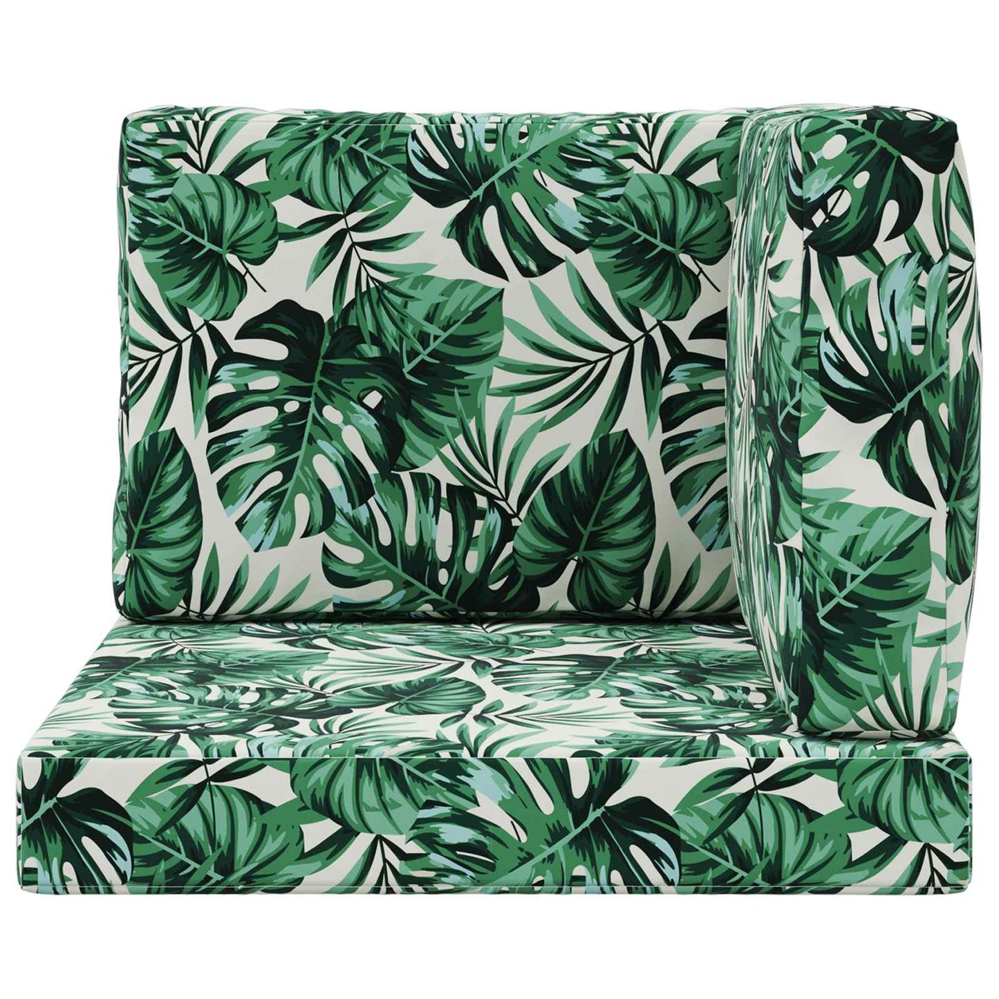 Udendørs Sofa Pude 3 pcs Bladmønster Polyester