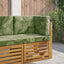 Udendørs Sofa Pude 3 pcs Bladdesign Polyester