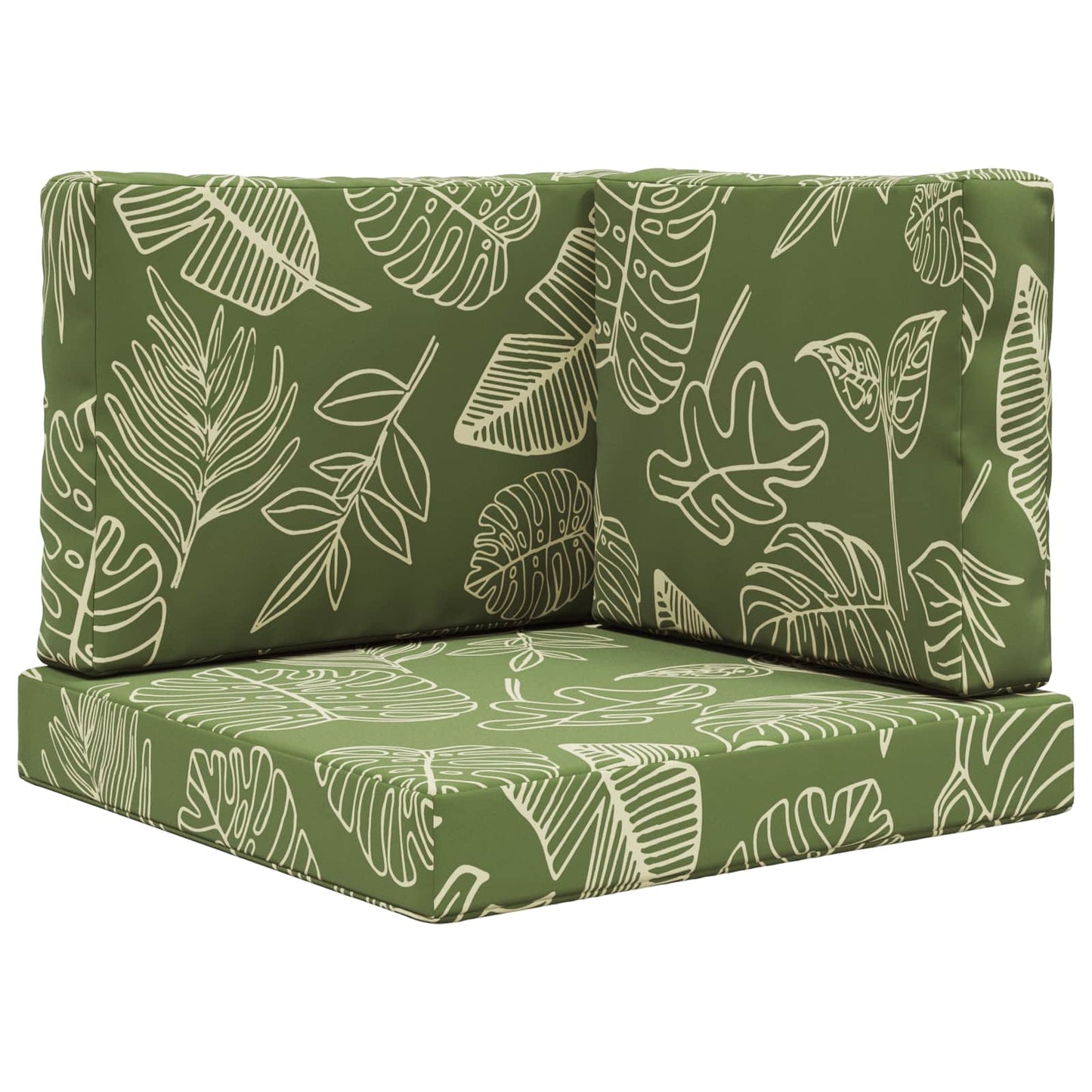 Udendørs Sofa Pude 3 pcs Bladdesign Polyester