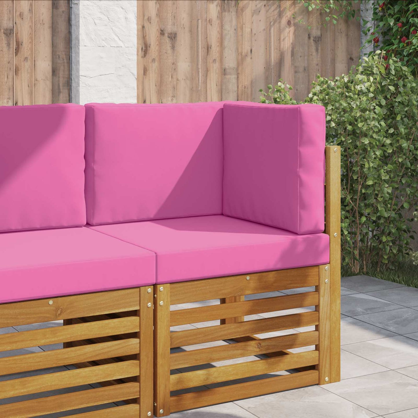 Udendørs Sofa Pude 3 pcs Lyserød Polyester