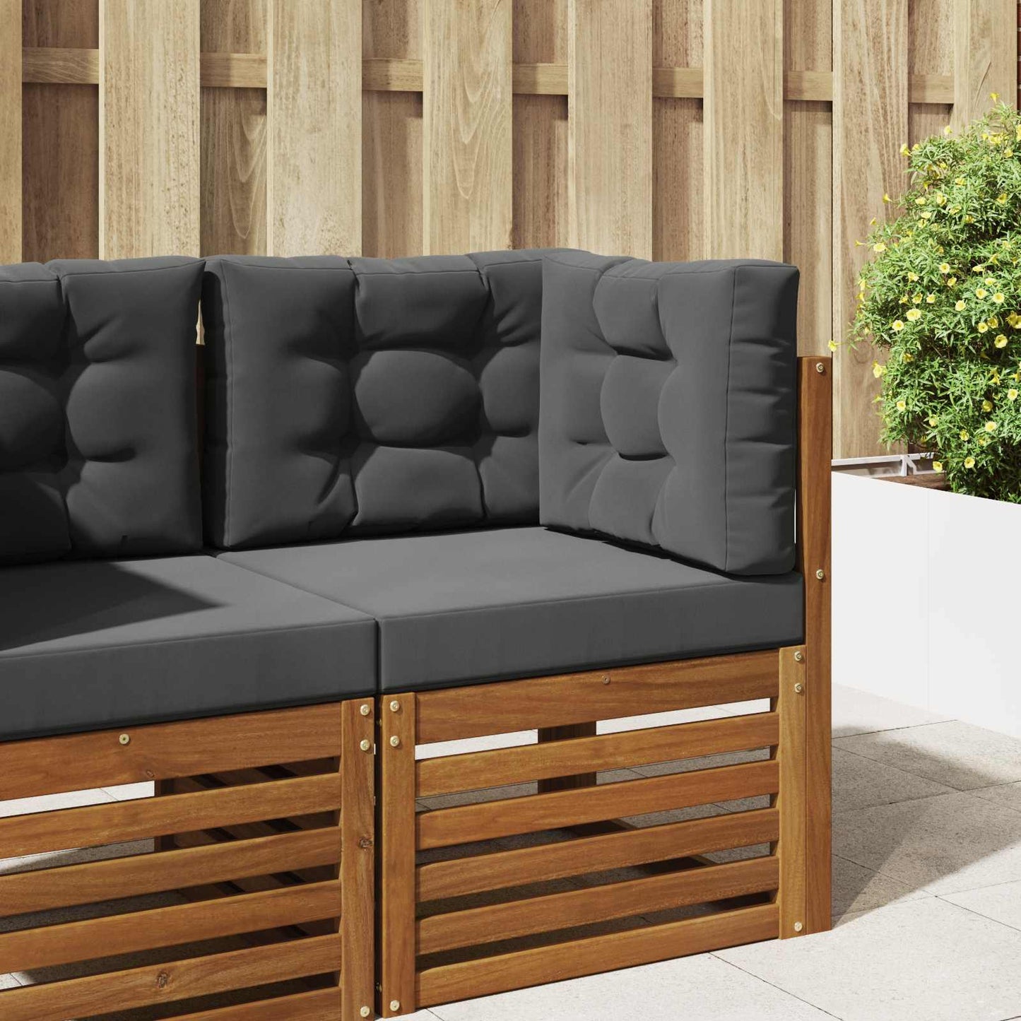 Udendørs Sofa Pude 3 pcs Antracit Polyester