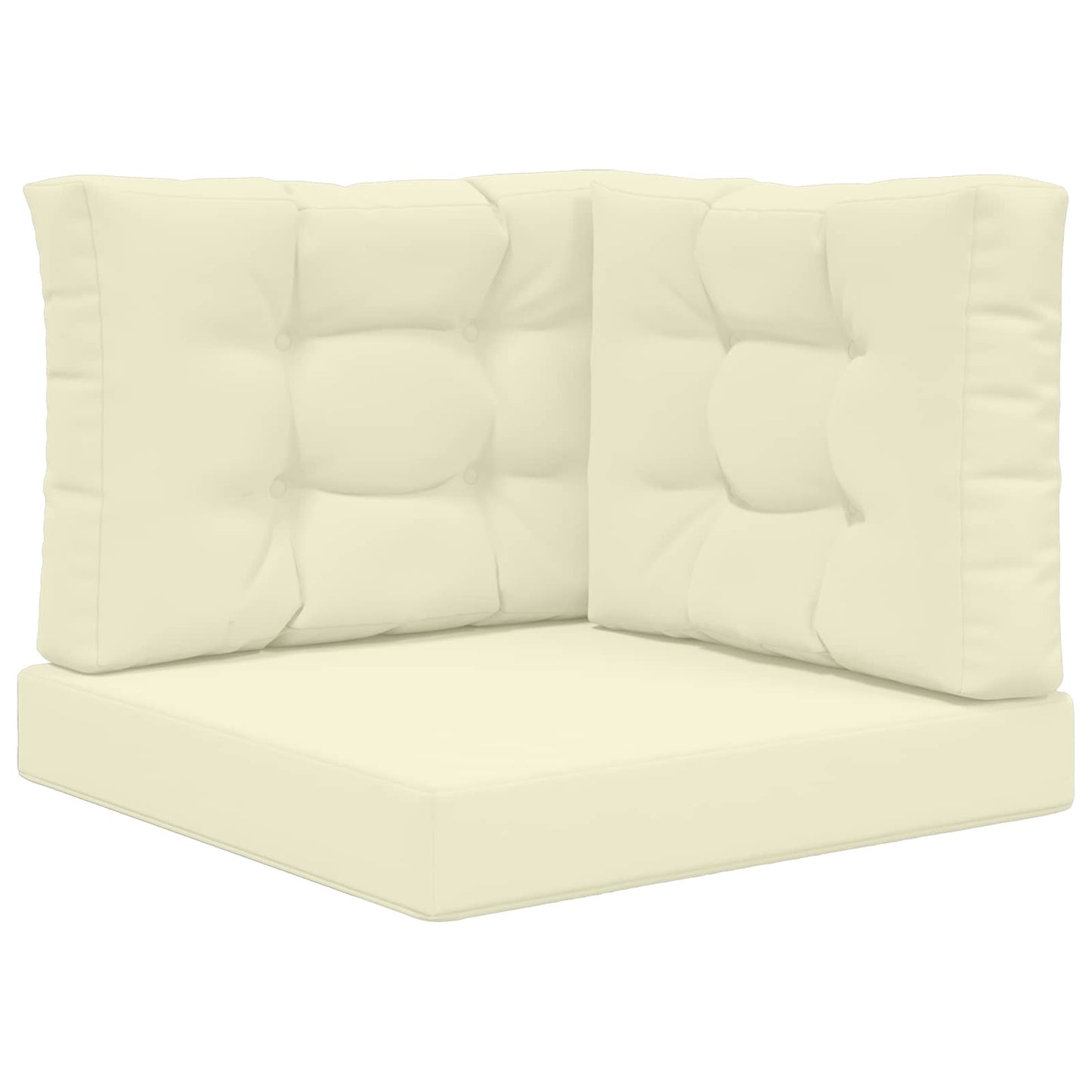 Udendørs Sofa Pude 3 pcs Creme Polyester