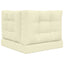 Udendørs Sofa Pude 3 pcs Creme Polyester