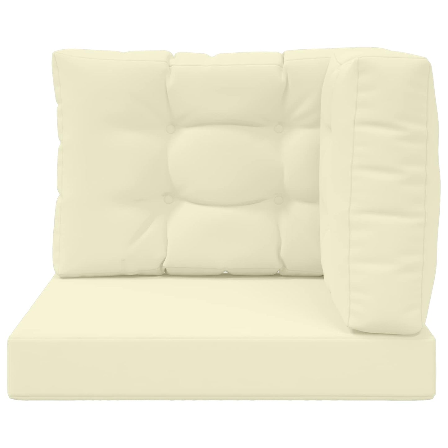 Udendørs Sofa Pude 3 pcs Creme Polyester