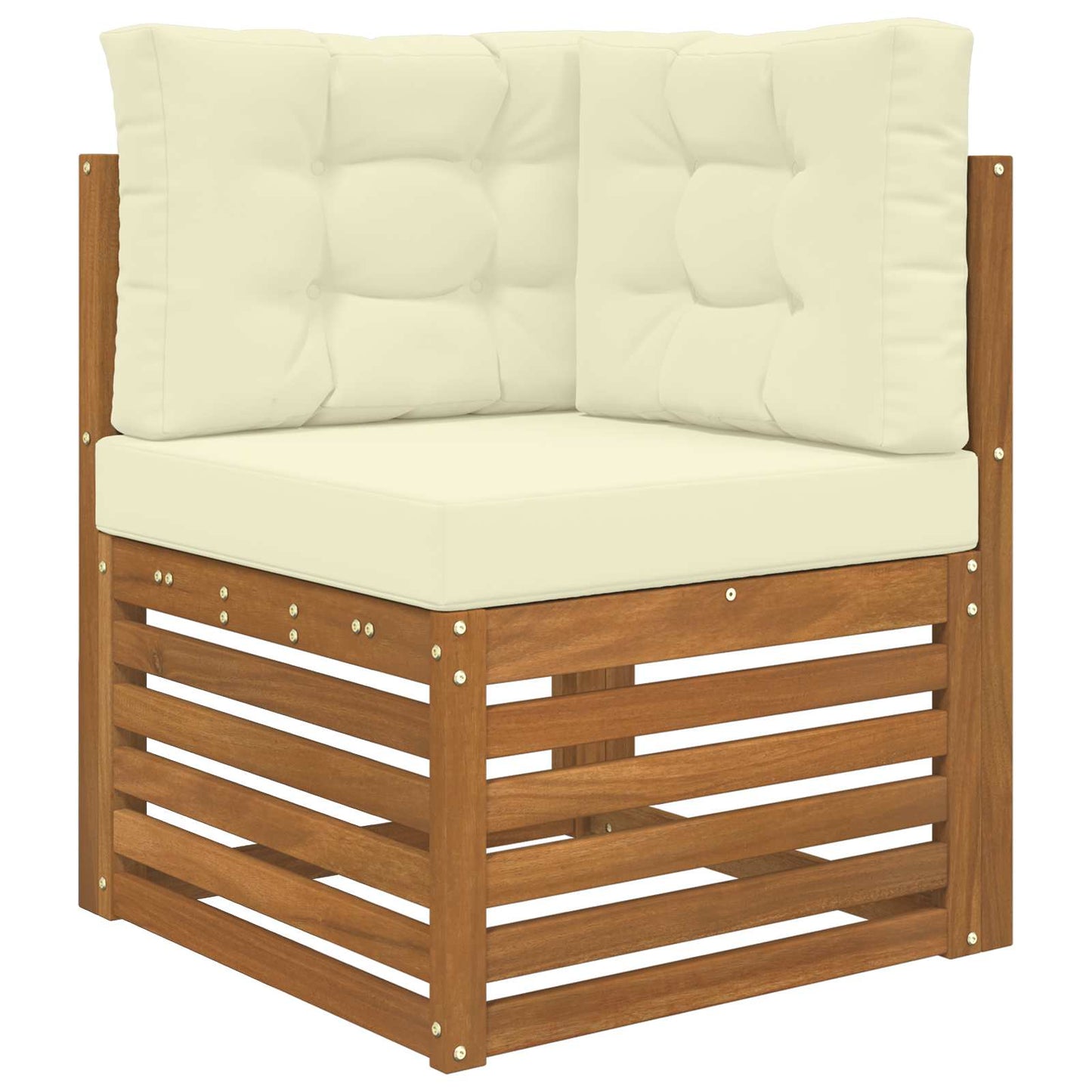 Udendørs Sofa Pude 3 pcs Creme Polyester