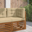Udendørs Sofa Pude 3 pcs Beige Polyester