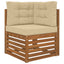 Udendørs Sofa Pude 3 pcs Beige Polyester