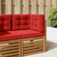 Udendørs Sofa Pude 3 pcs Rød Polyester