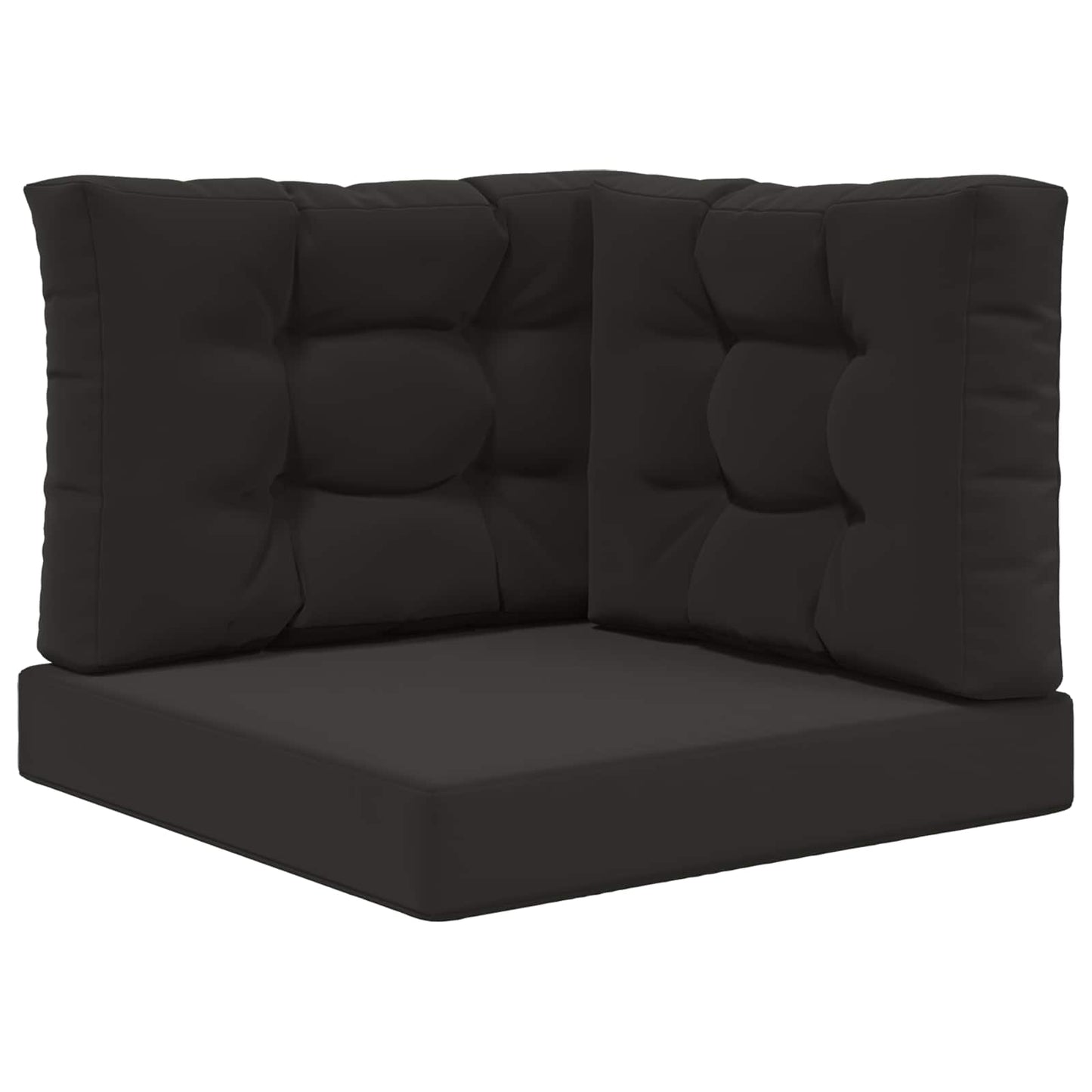 Udendørs Sofa Pude 3 pcs Sort Polyester
