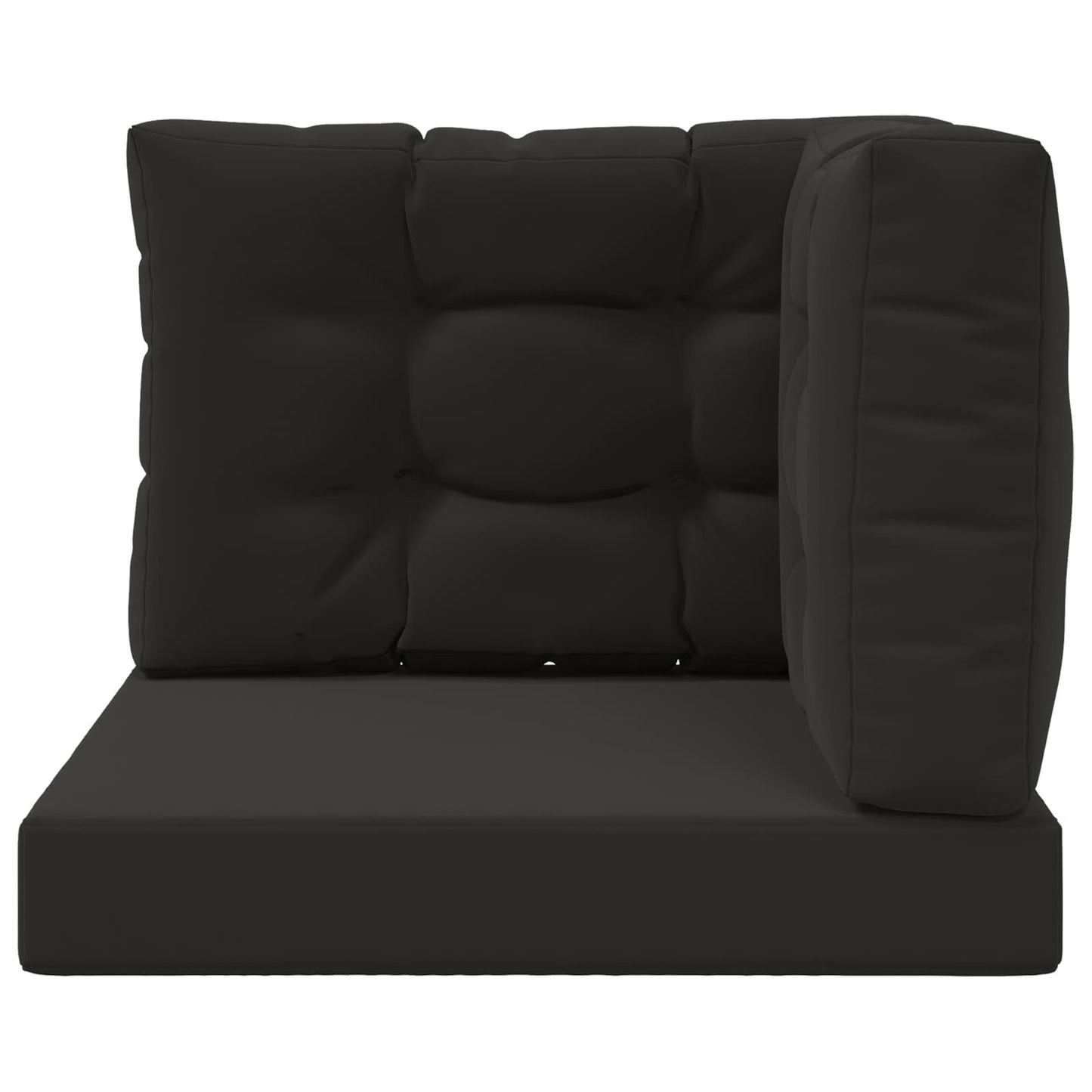 Udendørs Sofa Pude 3 pcs Sort Polyester
