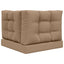 Udendørs Sofa Pude 3 pcs Gråbrun Polyester