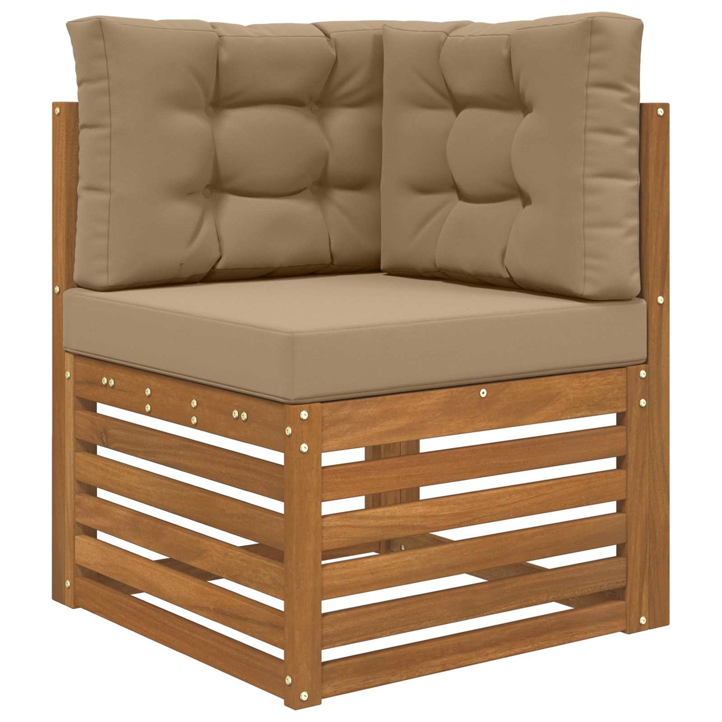 Udendørs Sofa Pude 3 pcs Gråbrun Polyester