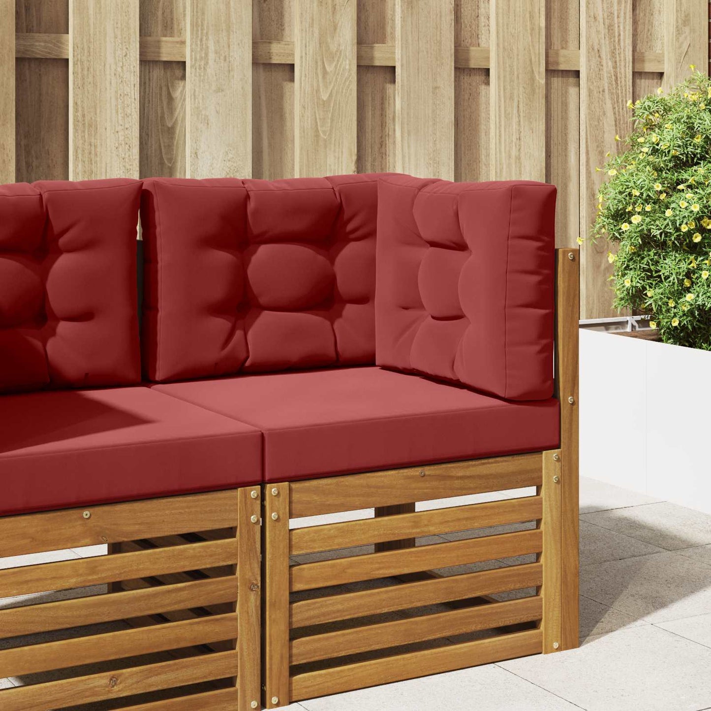 Udendørs Sofa Pude 3 pcs Vinrød Polyester