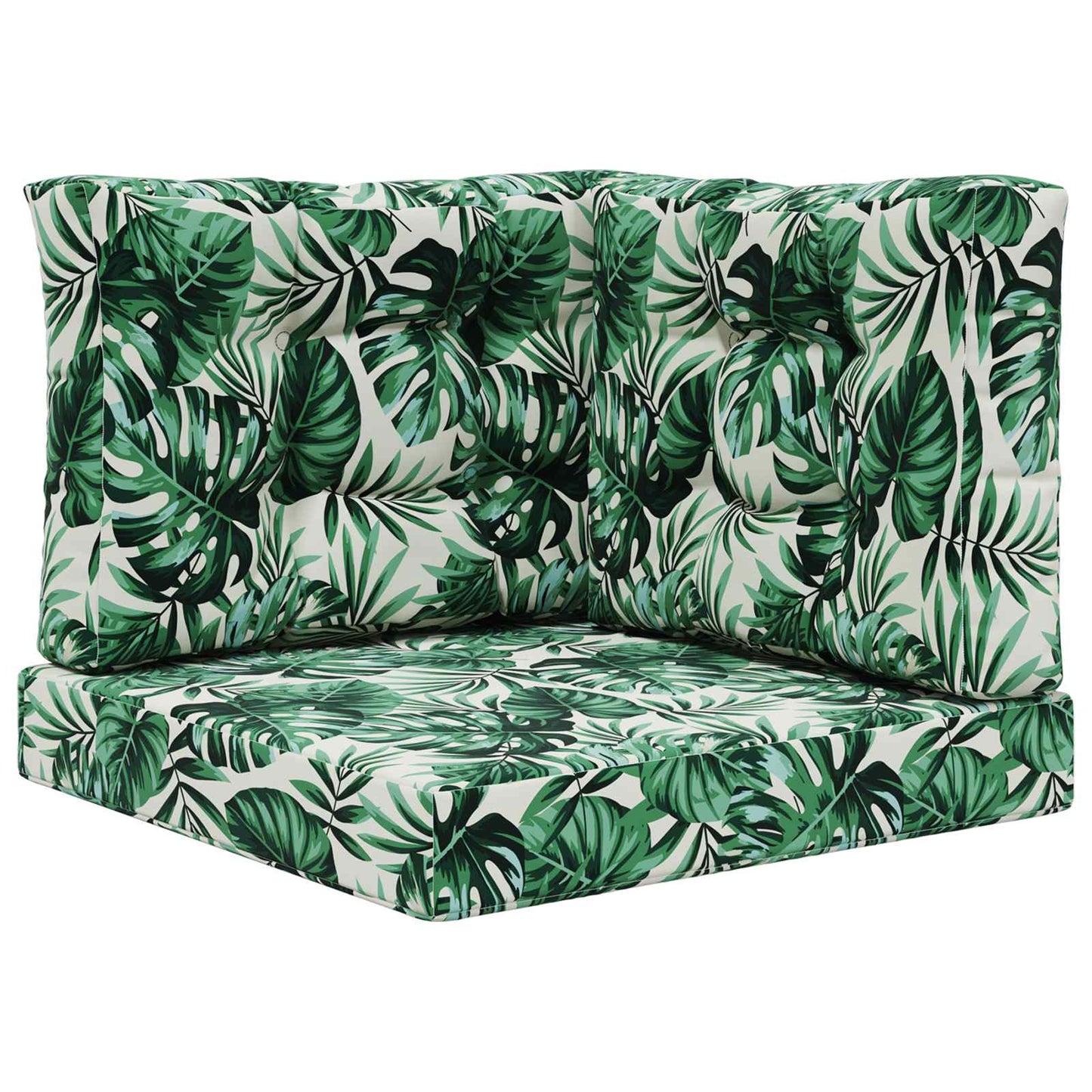 Udendørs Sofa Pude 3 pcs Bladmønster Polyester