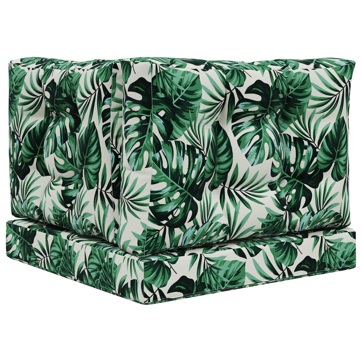 Udendørs Sofa Pude 3 pcs Bladmønster Polyester
