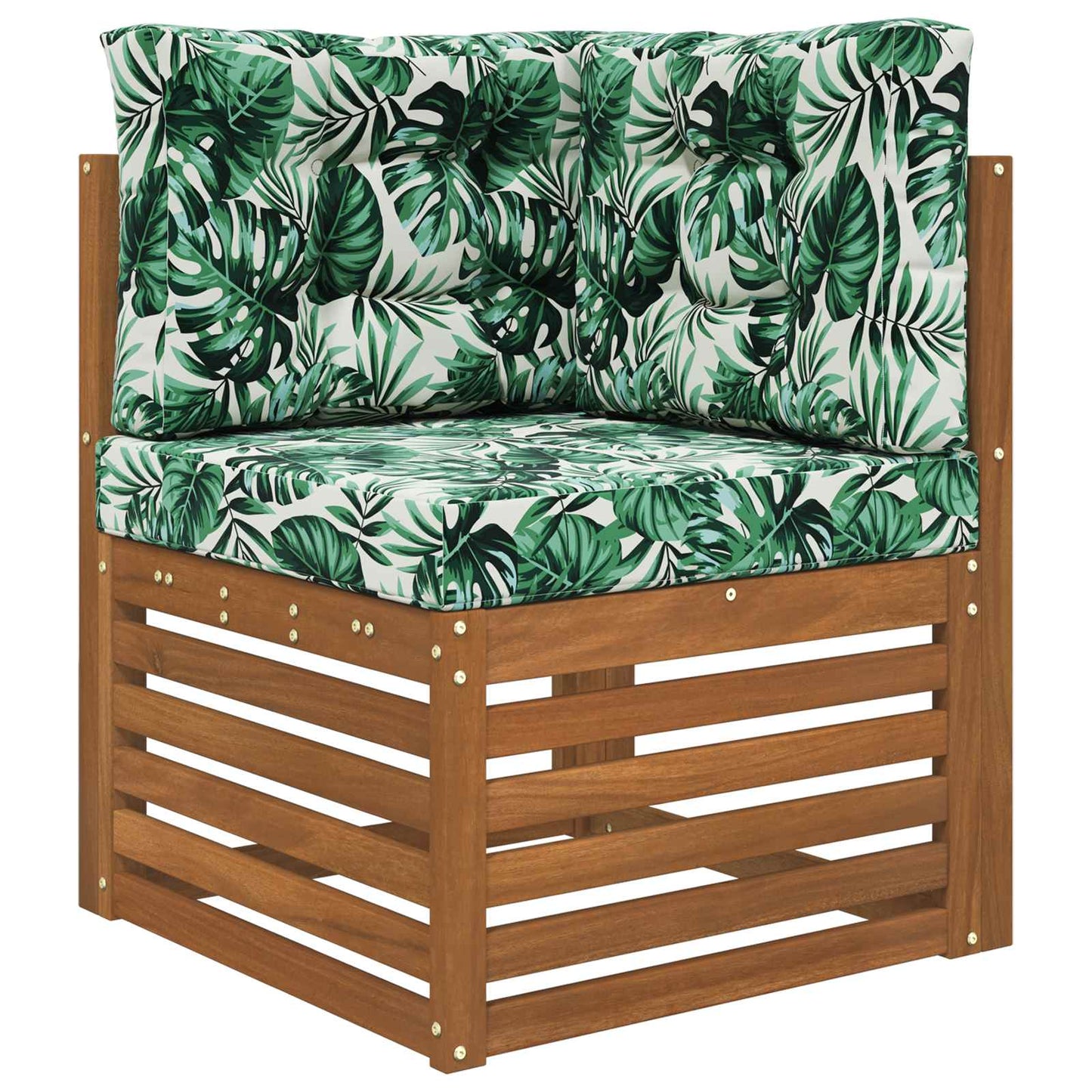 Udendørs Sofa Pude 3 pcs Bladmønster Polyester