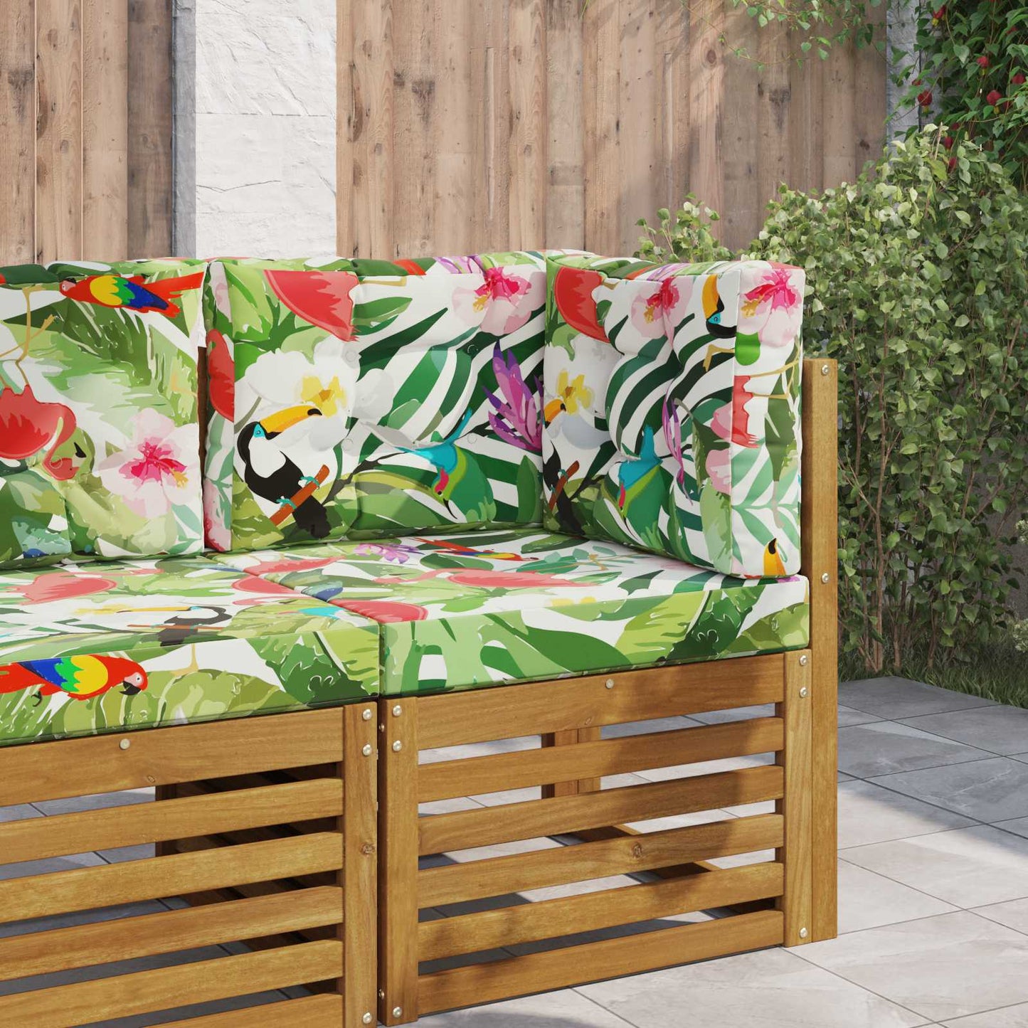 Udendørs Sofa Pude 3 pcs farverig Polyester