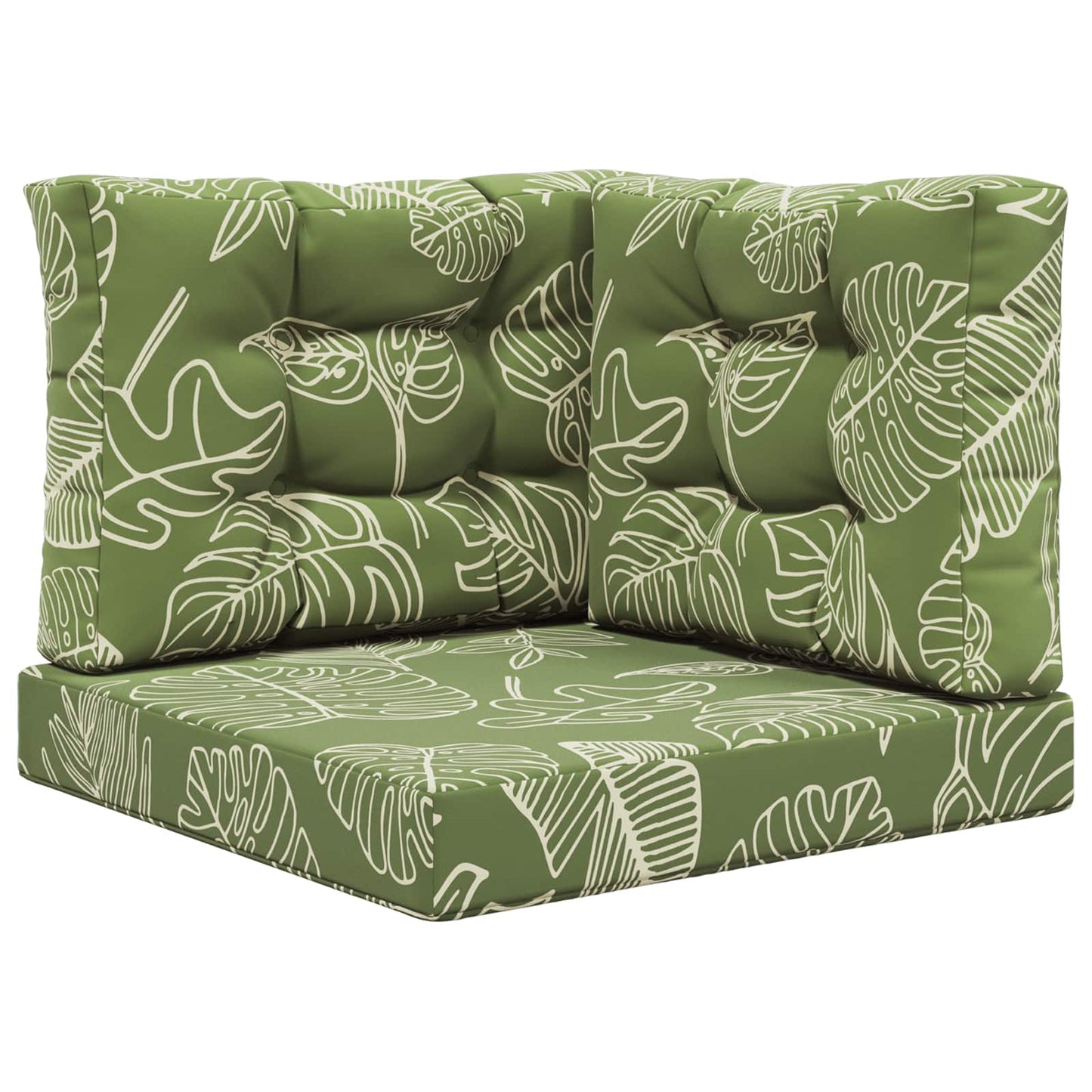Udendørs Sofa Pude 3 pcs Bladdesign Polyester