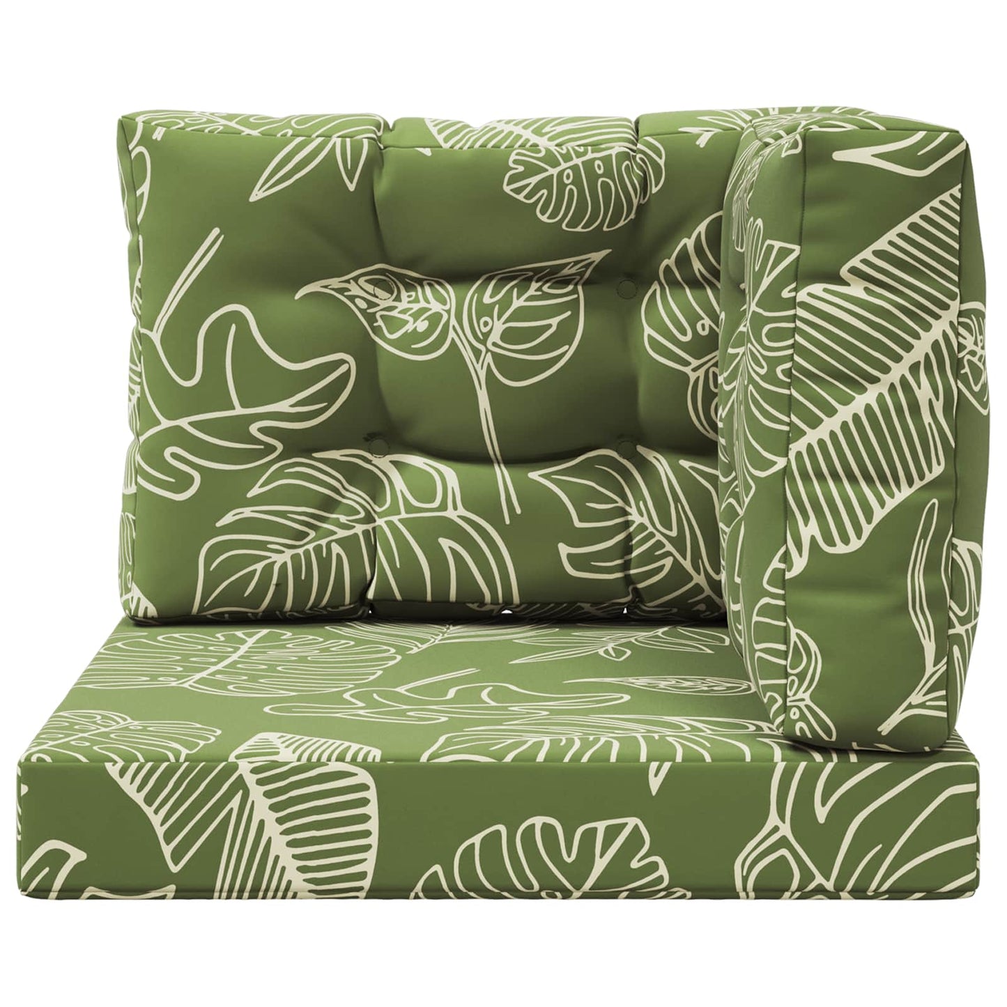 Udendørs Sofa Pude 3 pcs Bladdesign Polyester