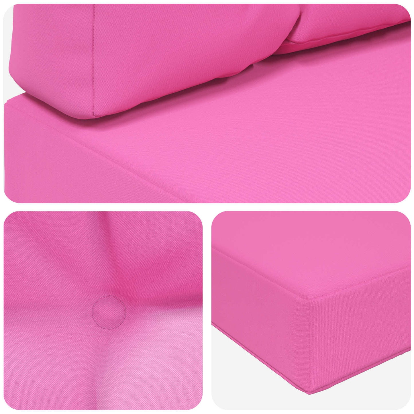 Udendørs Sofa Pude 3 pcs Lyserød Polyester