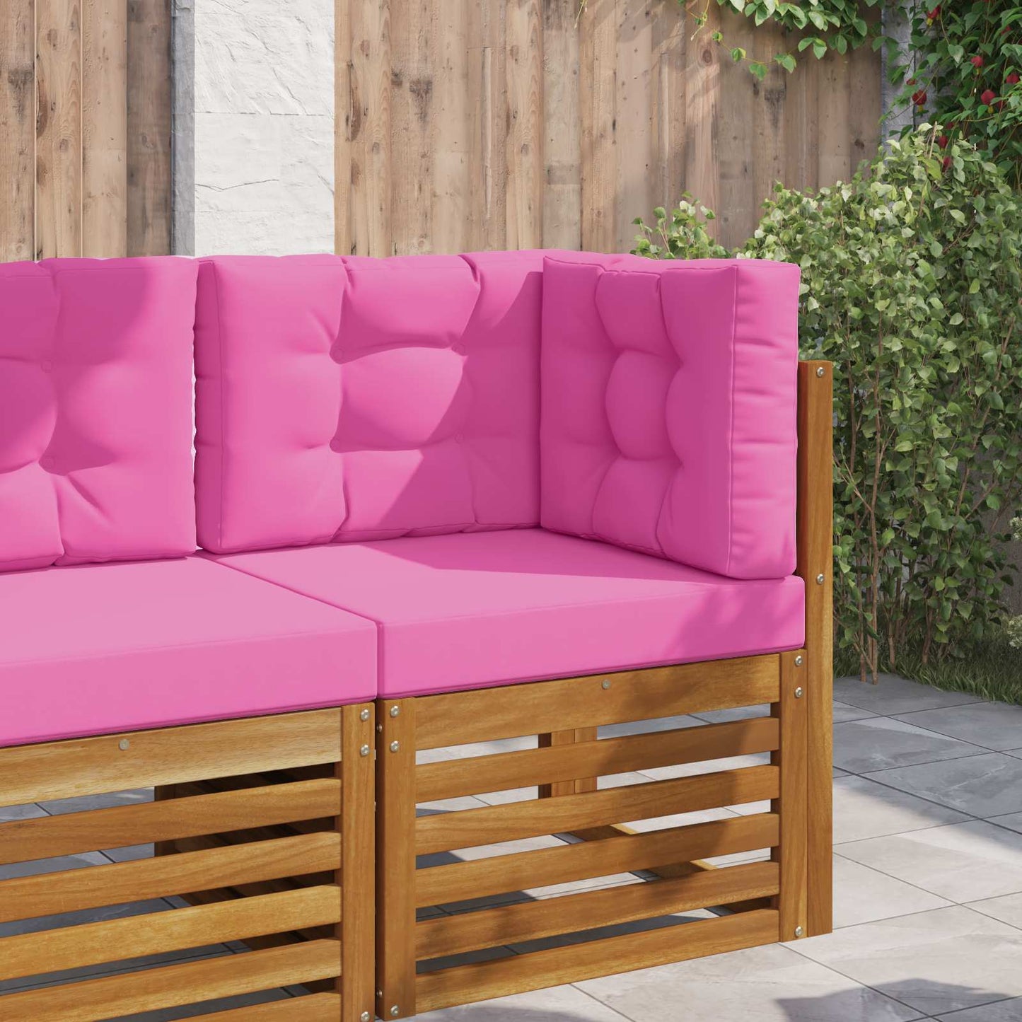 Udendørs Sofa Pude 3 pcs Lyserød Polyester