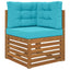 Udendørs Sofa Pude 3 pcs Turkis Polyester